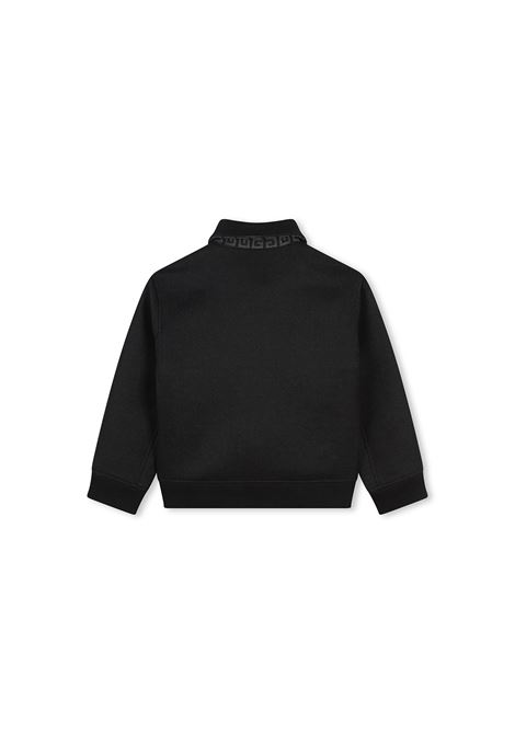 Bomber In Misto Lana Nera Con Applicazione 4G GIVENCHY KIDS | H3058309B